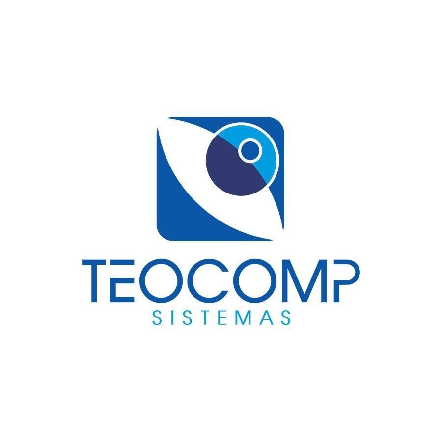 Um logotipo para uma empresa chamada teocomp sistemas