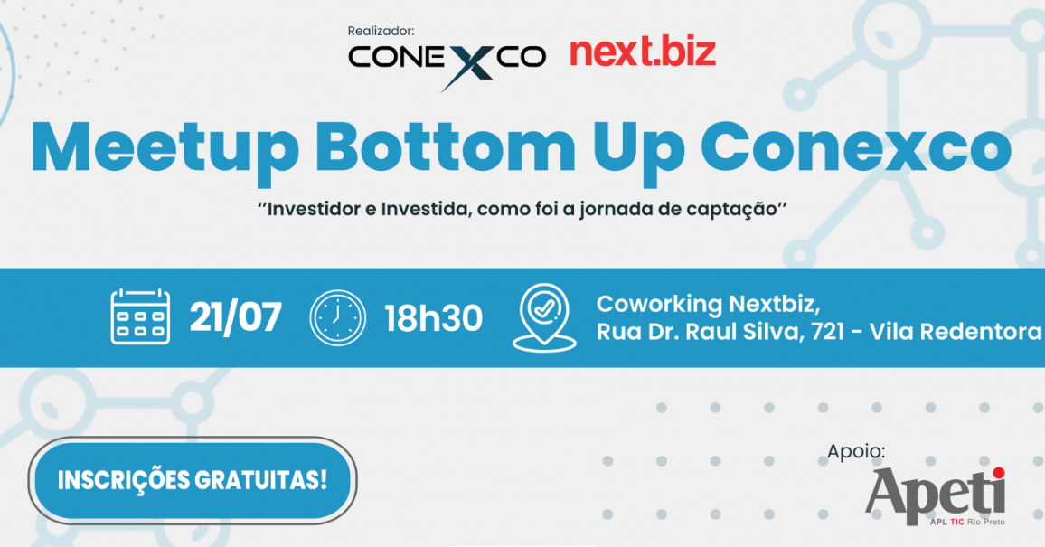 Um cartaz para um encontro bottom up conexco