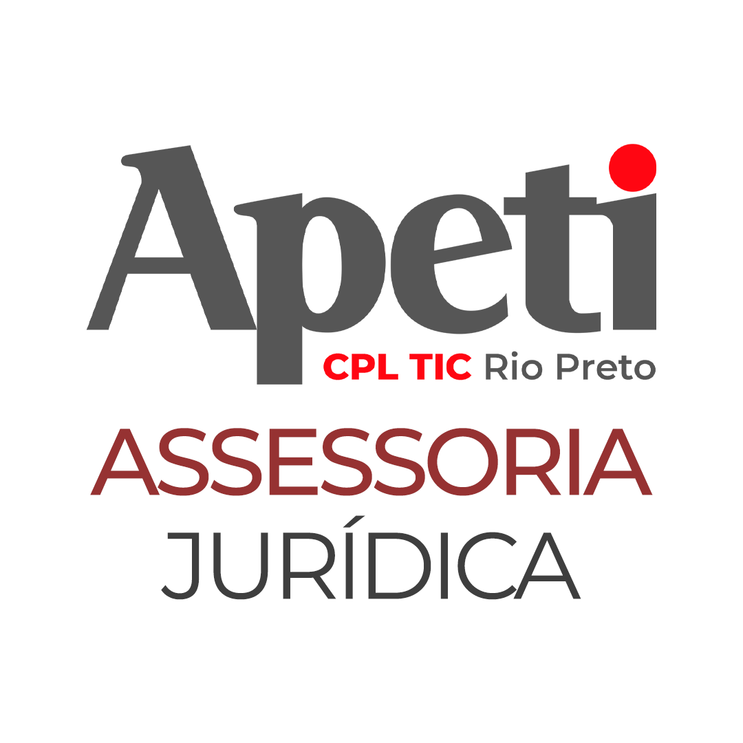 A logo for a company called apeti cpl tic rio preto assessoria juridica.