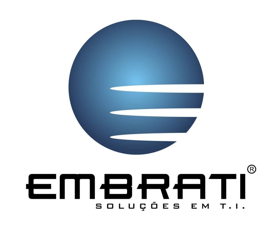 A logo for embrati solutions em t.i.