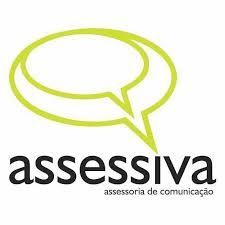 Um logotipo para uma empresa chamada Assessiva com um balão de fala.