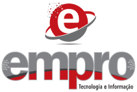 Um logotipo vermelho e cinza para uma empresa chamada empo