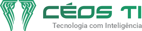 Um logotipo para uma empresa chamada ceos ti