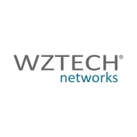 O logotipo da wztech networks está em um fundo branco.