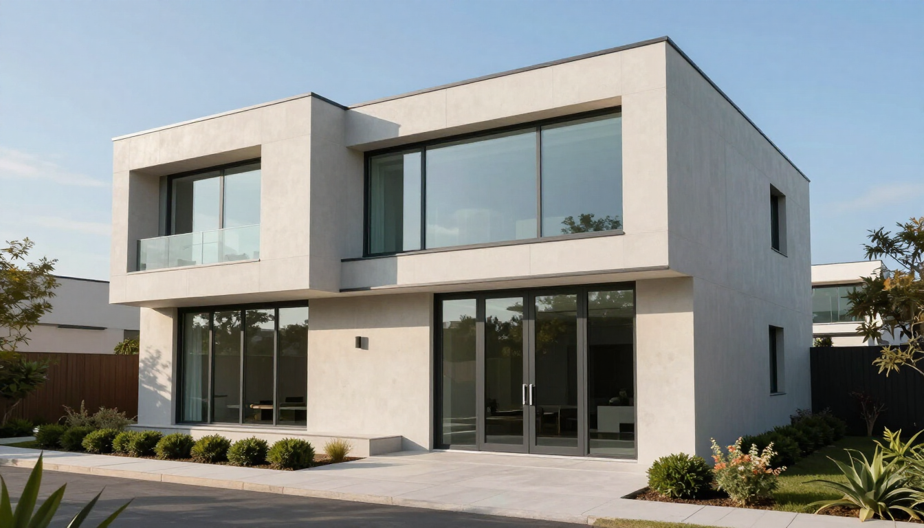 Modern home exterior renovation