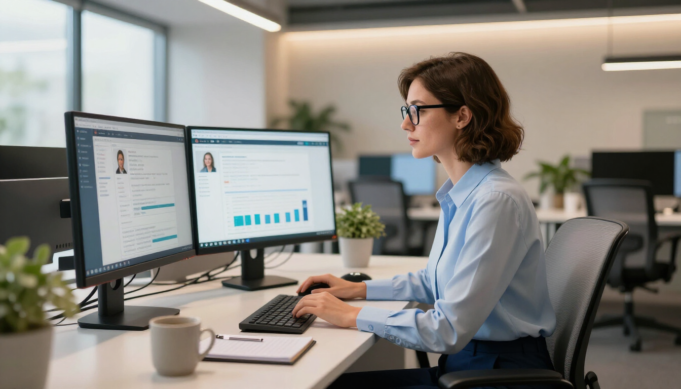 HR professional vetting candidates online