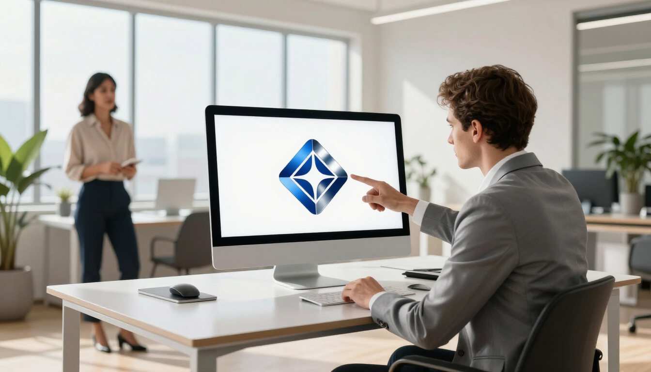Designer working on new branding
