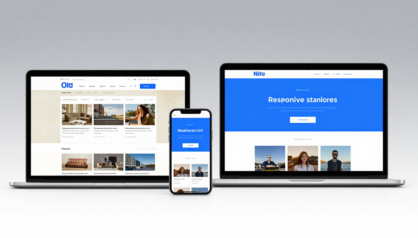 Modern vs Old Website