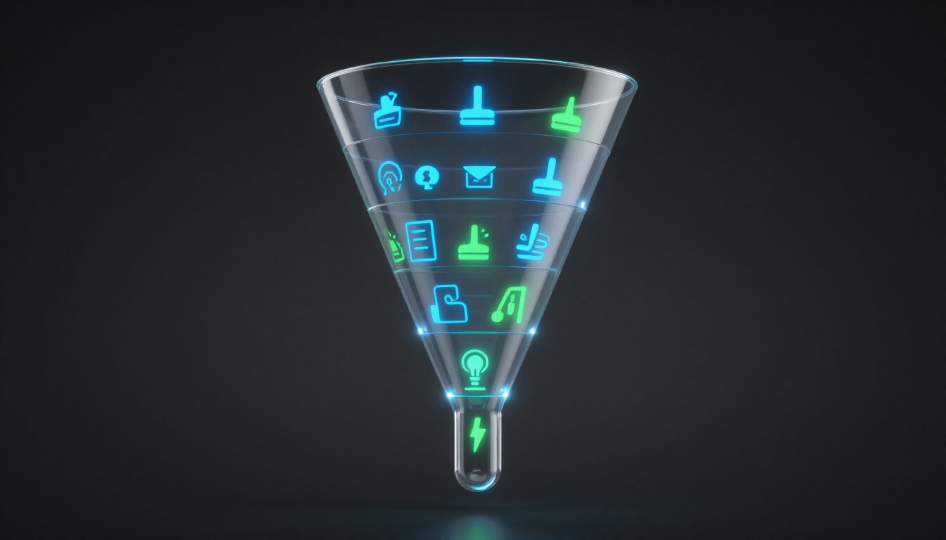 Digital Marketing Funnel Concept