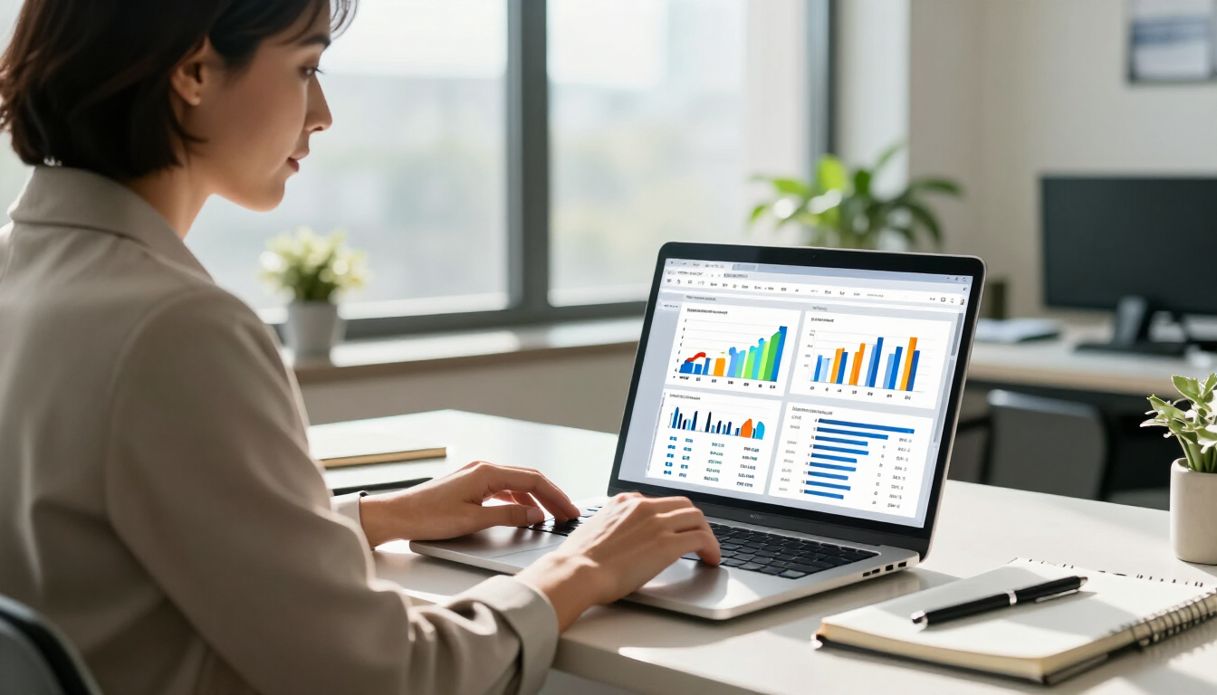 Social media metrics dashboard showing business growth
