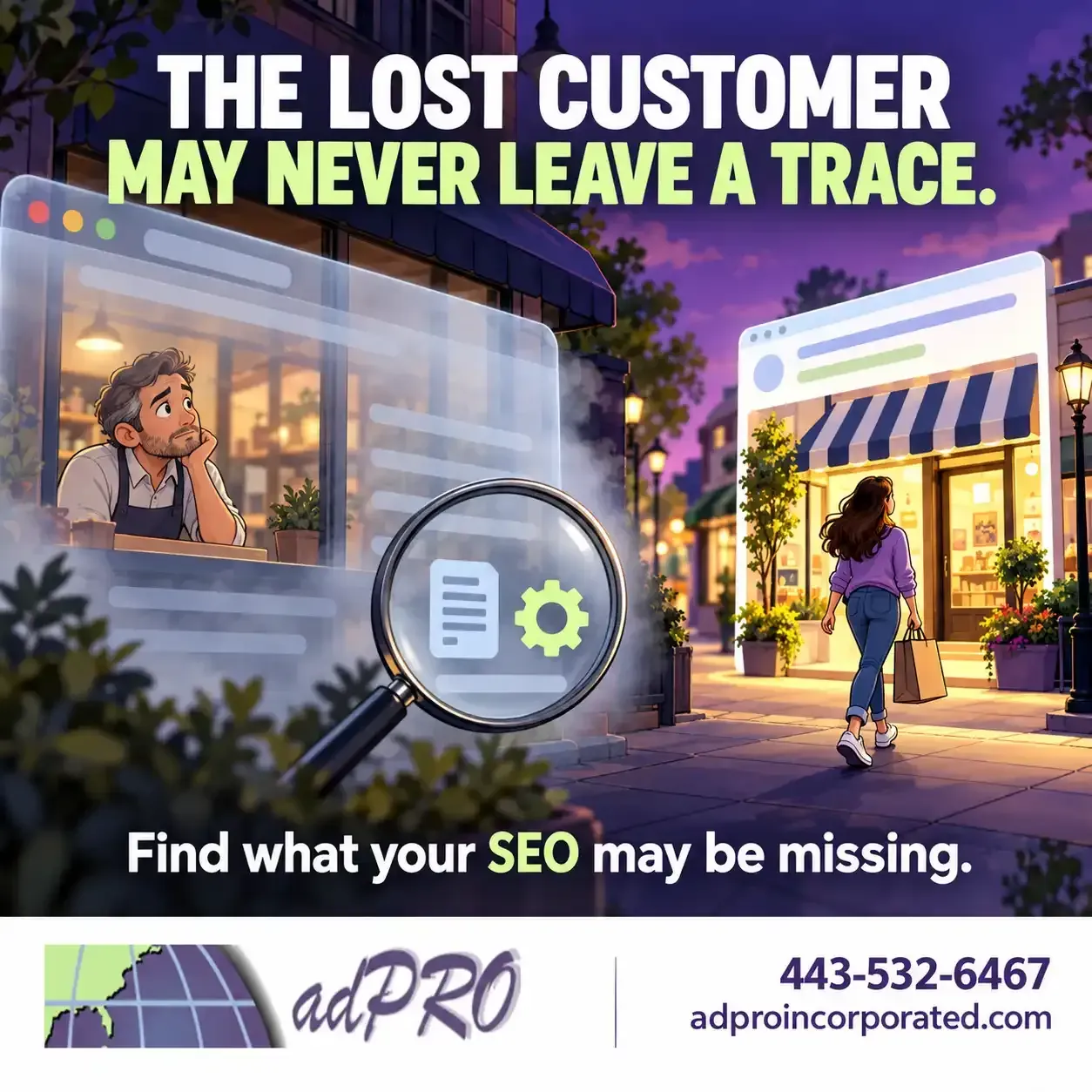 Professional SEO review showing website performance gaps and customer opportunities