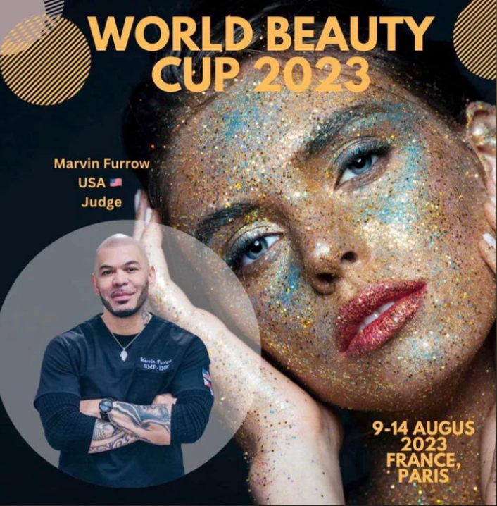 A poster for the world beauty cup 2023