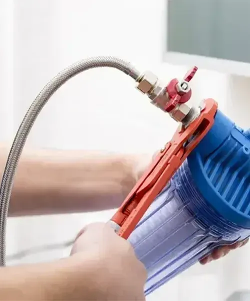 water filter installation