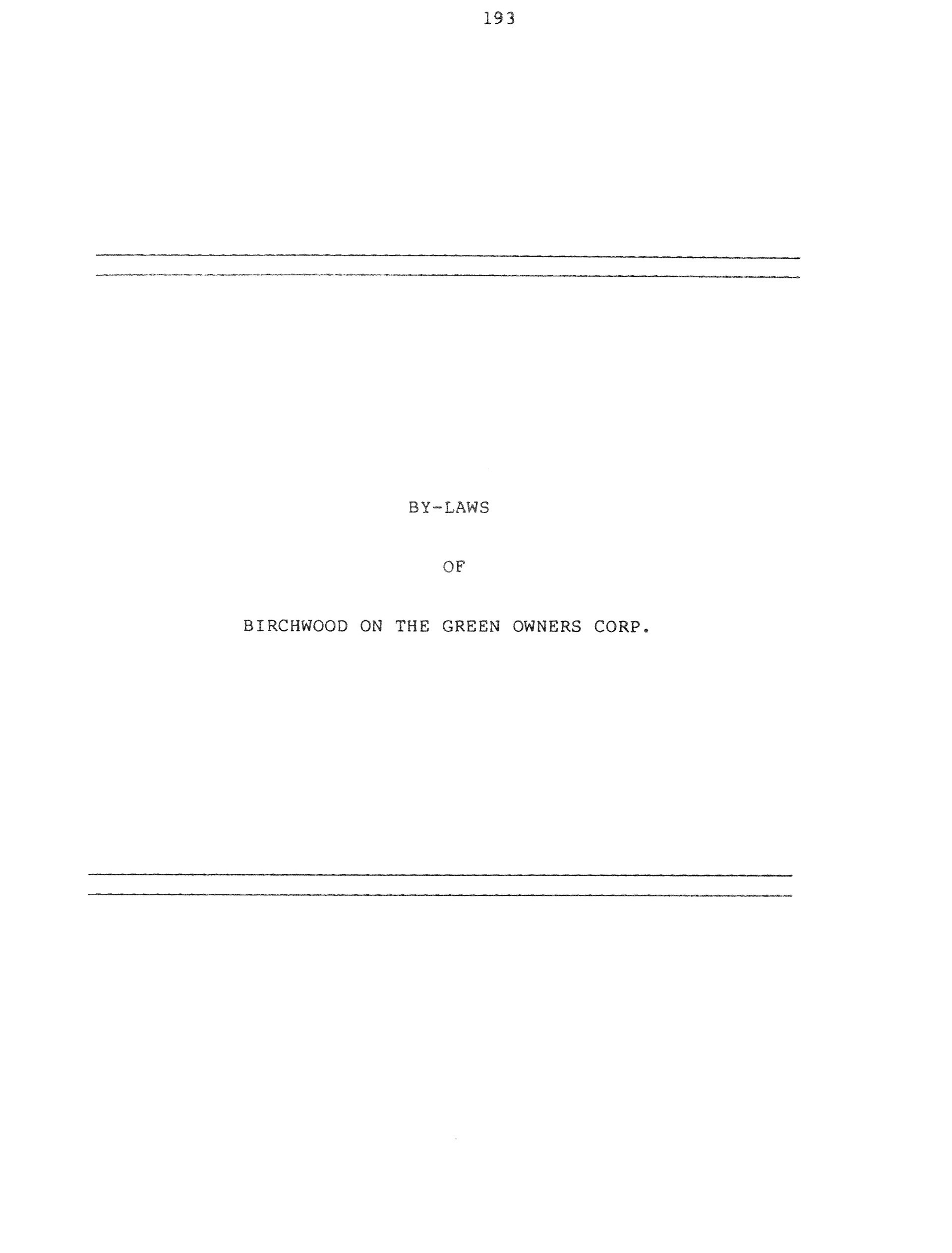 Birchwood On the Green