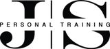 JTS Personal Training-Logo in Schwarz-Weiß mit stilisierten Initialen und Text