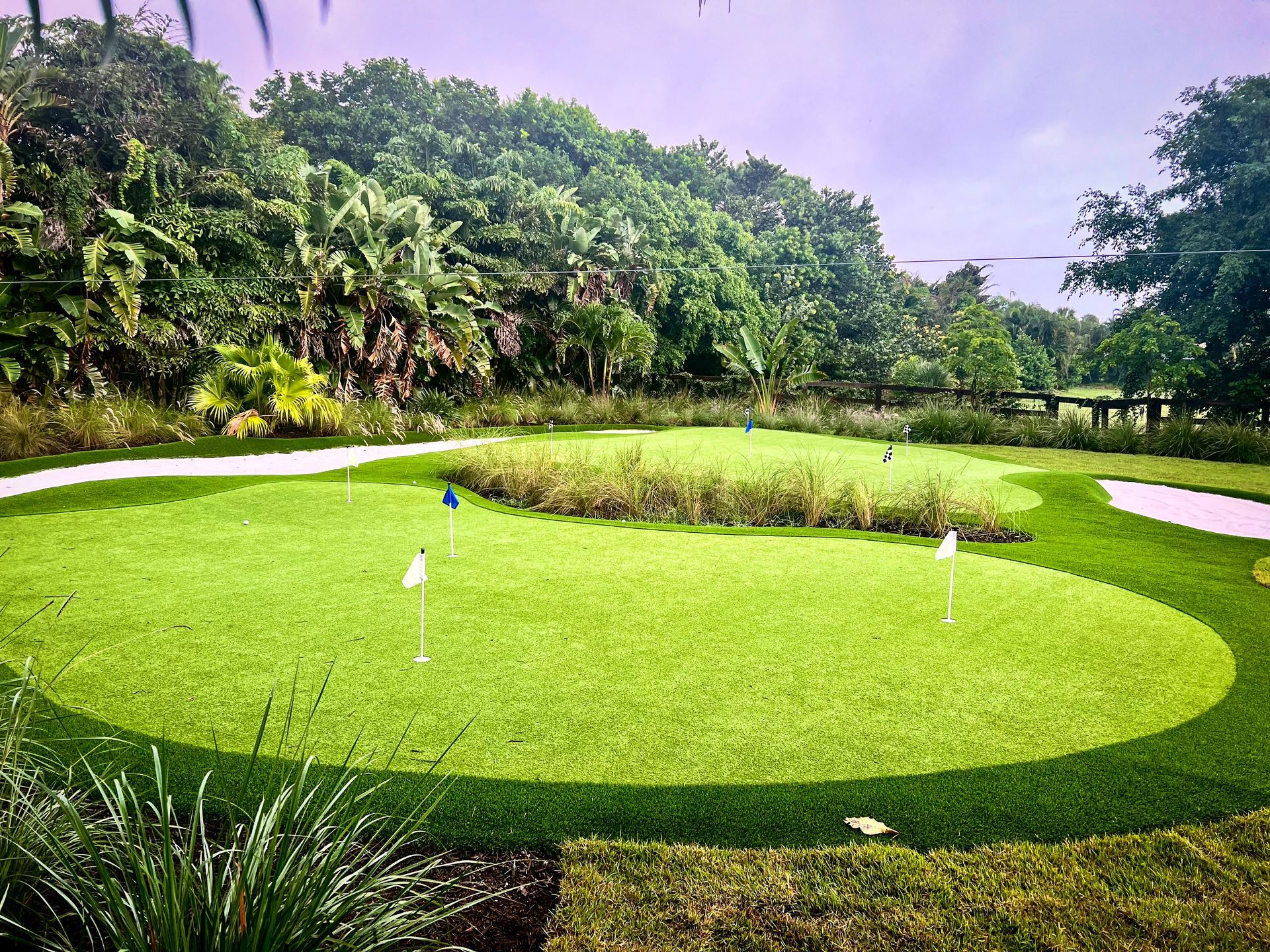 Putting green landscape design