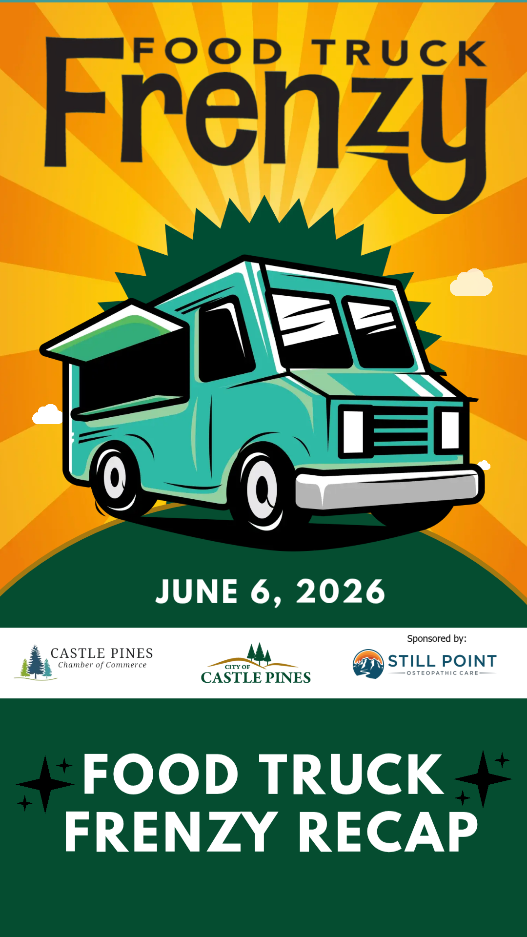 A poster for a food truck frenzy on june 7