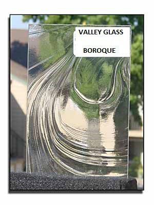 Clear glass molding labeled