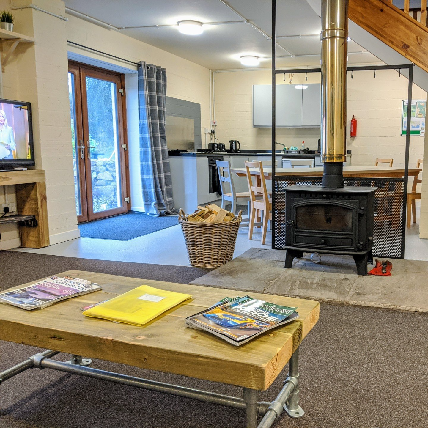 The lounge in Bothy 2 The lounge in Bothy 2