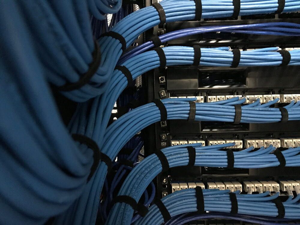 A Bunch of Blue Wires Are Connected to Each Other — Inspired Audio Visual in Port Macquarie, NSW