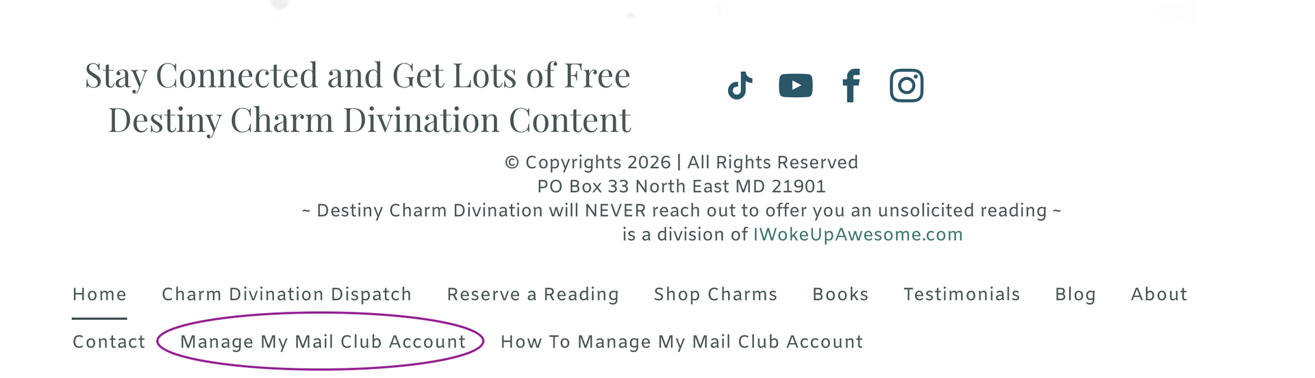 Website banner with headline about free Jehovah’s Witness convention content and social media icons in the header