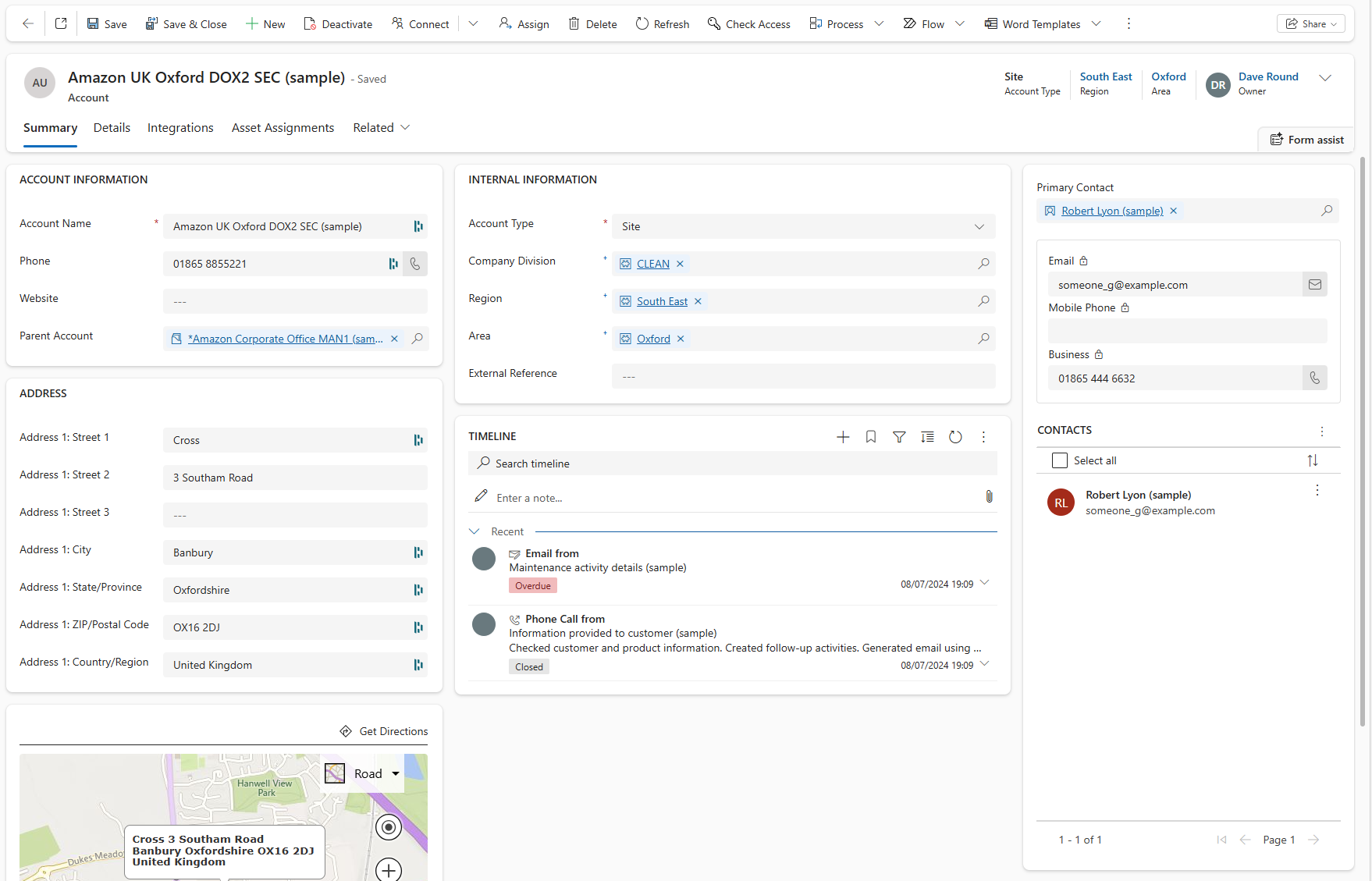 Example of Power Apps: Account Management