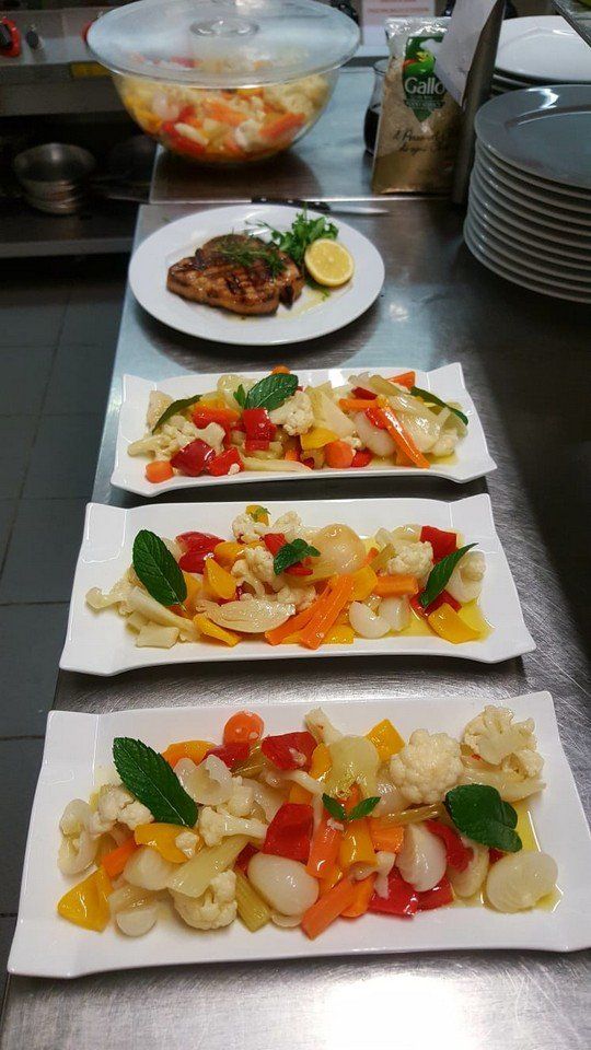 antipasti pronti per essere serviti