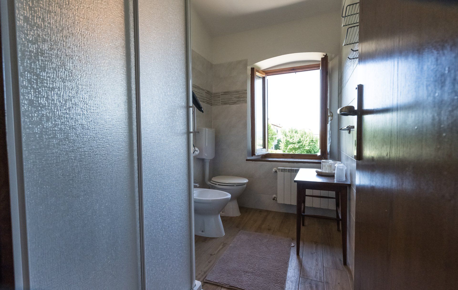 bagno del b&b vicino all'autodromo del Mugello