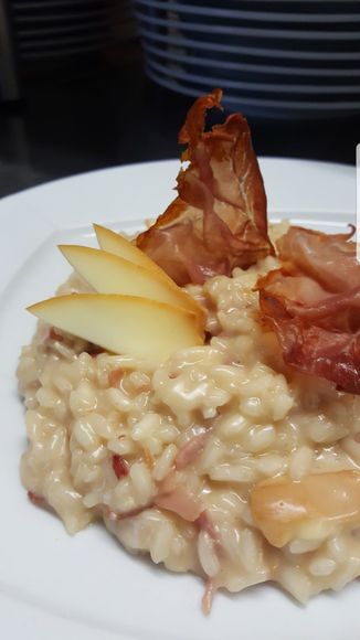 risotto guanciale e provola