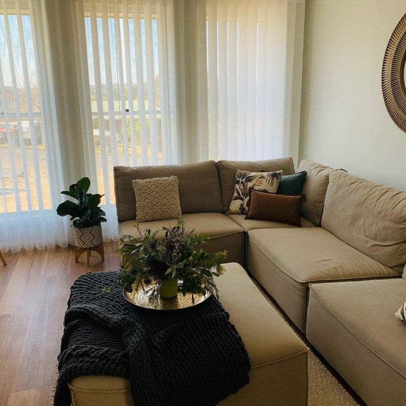 Man Installing Window Shades At Home — Coordinations Blinds & Awnings in Falls Creek, NSW