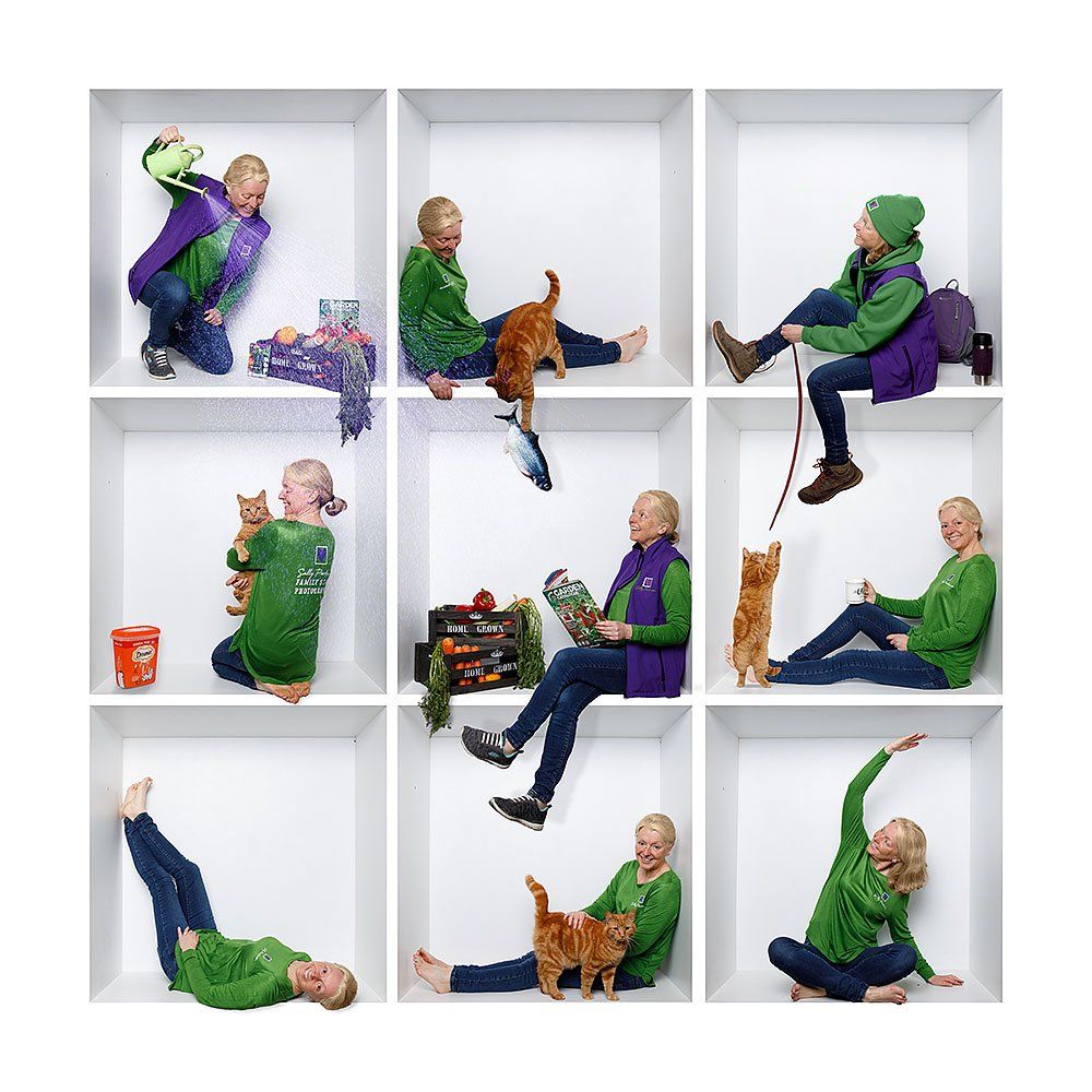 Sally Parkinson in the Story Box at Sally Parkinson Photography. The home of family Story Photography.