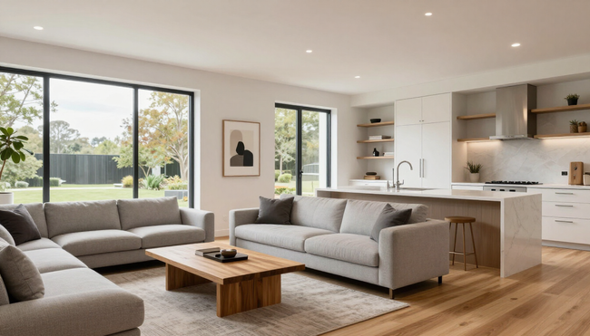 Bright remodeled home interior