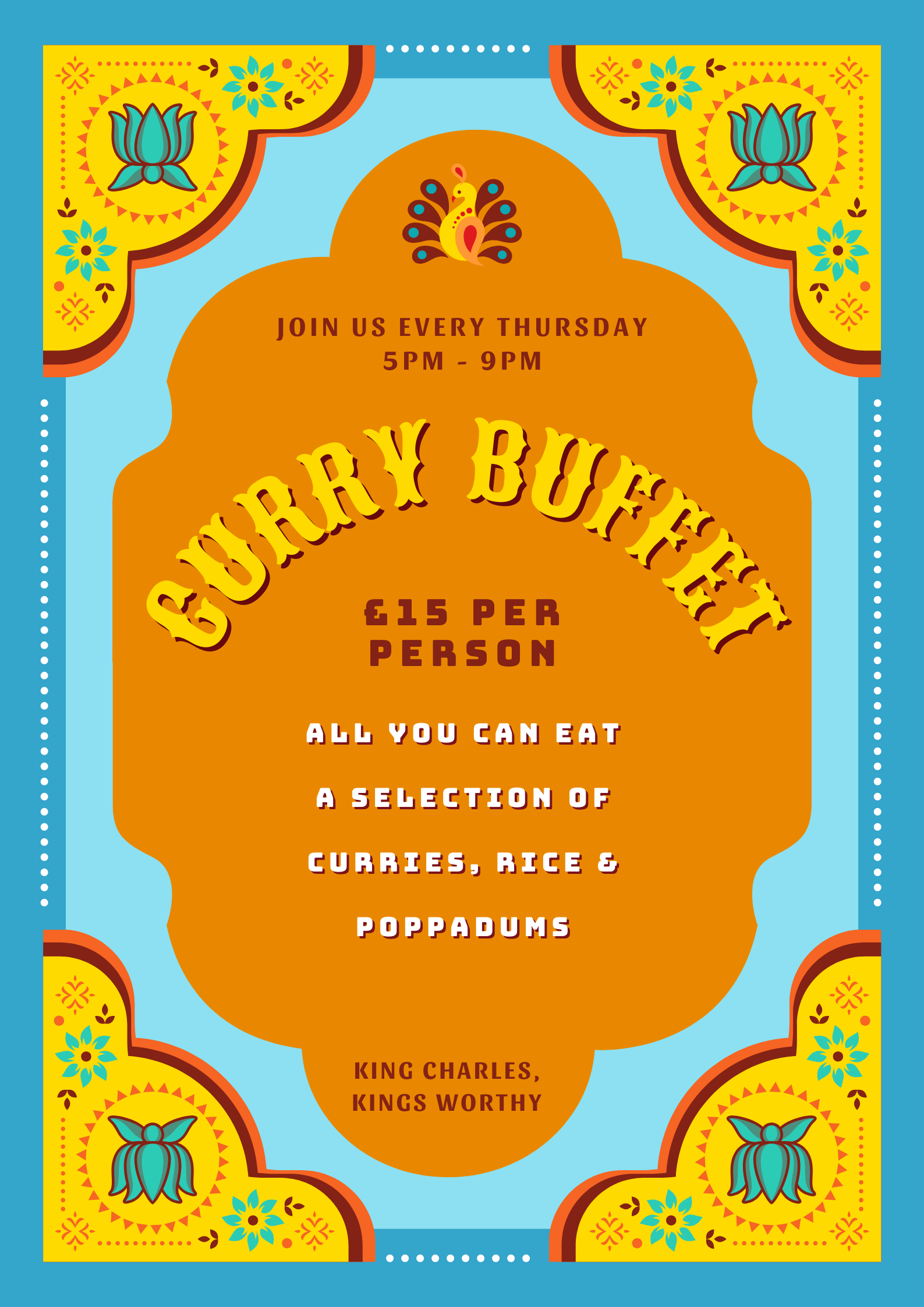 The King Charles, Winchester | Curry Buffet at the King Charles Winchester