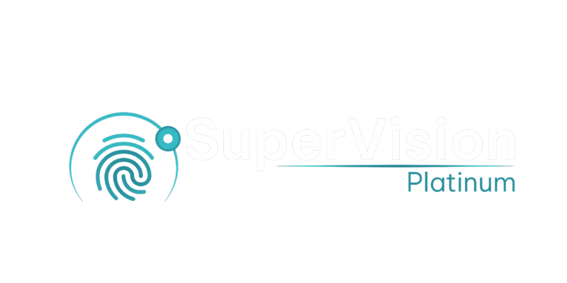 Turquoise fingerprint logo with a horizontal line and the word &ldquo;Platinum&rdquo; on the right
