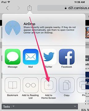 iPhone - Add to Home Screen