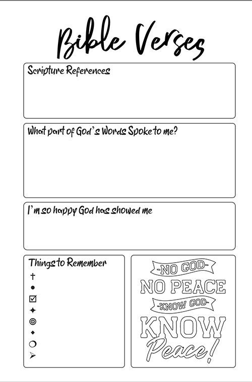 Sermon Notes Journal & Christian Colouring Book