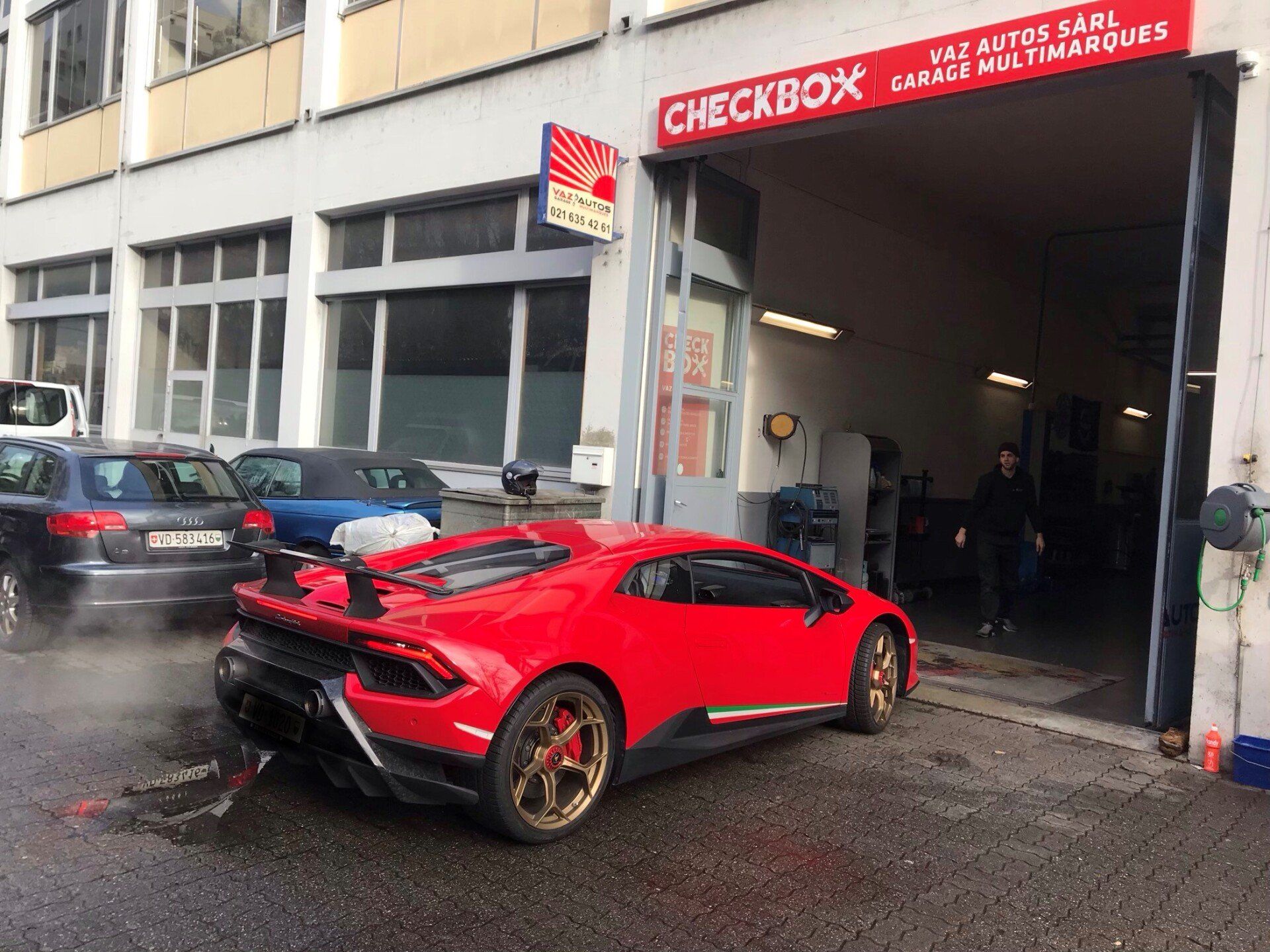Vaz autos voiture rouge