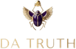 Logo scarab&eacute;e dor&eacute; ail&eacute; au-dessus des mots &laquo; DA TRUTH &raquo;