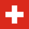 Croix suisse blanche sur fond rouge