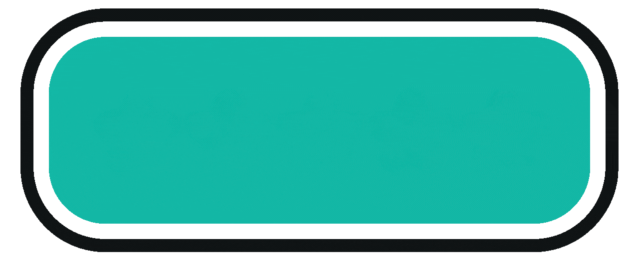 5-star rating A teal, rectangular button with rounded corners and a thick black and white border.