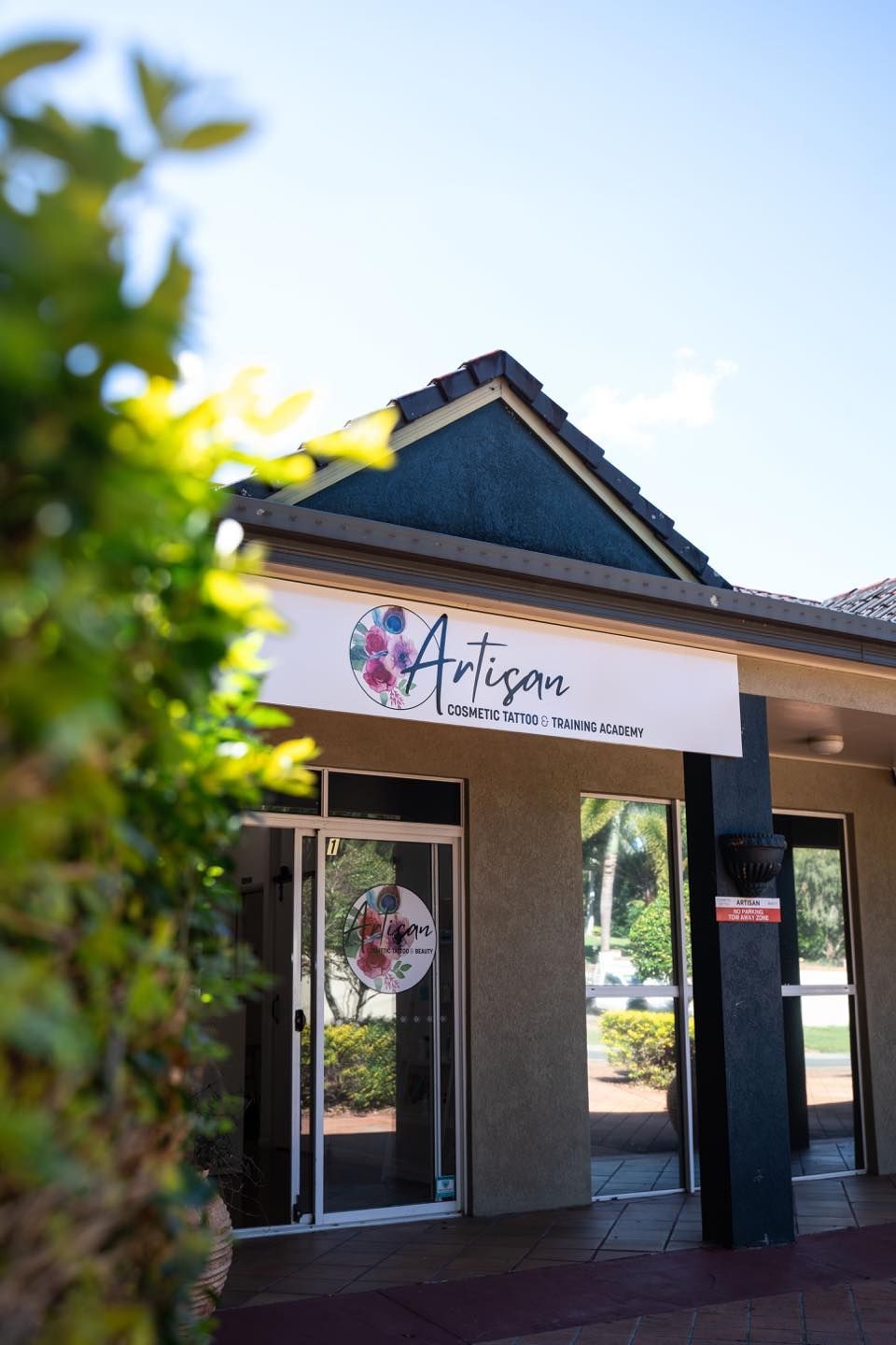 Artisan Business Storefront With Sign — Artisan Cosmetic Tattoo & Beauty in Worongary, QLD