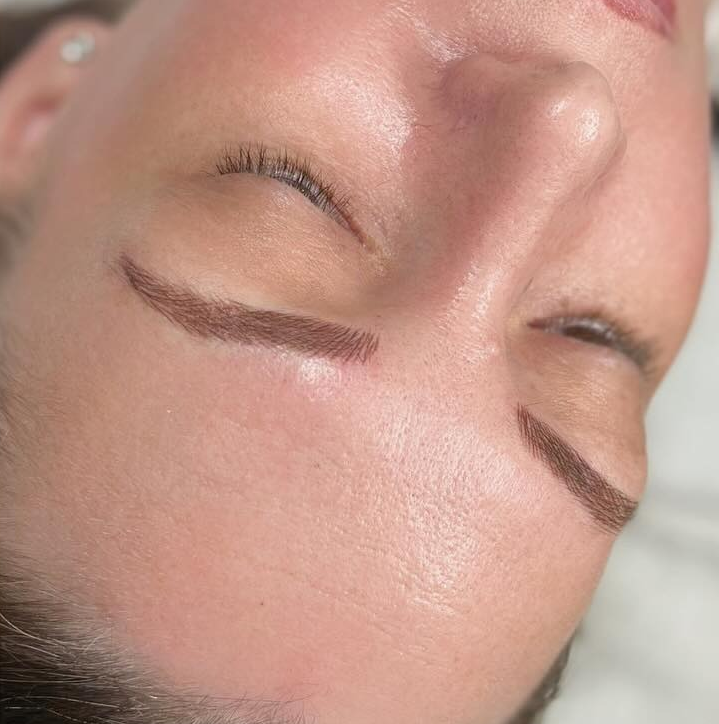 Close-up of a Person's Face With Closed Eyes — Artisan Cosmetic Tattoo & Beauty in Worongary, QLD