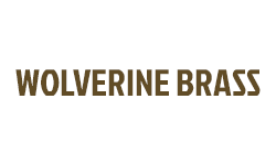 The wolverine brass logo is on a white background.