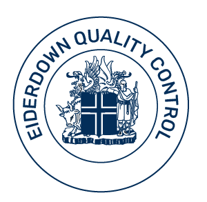 Elderdown Quality Control circular logo with a blue emblem and text on white background