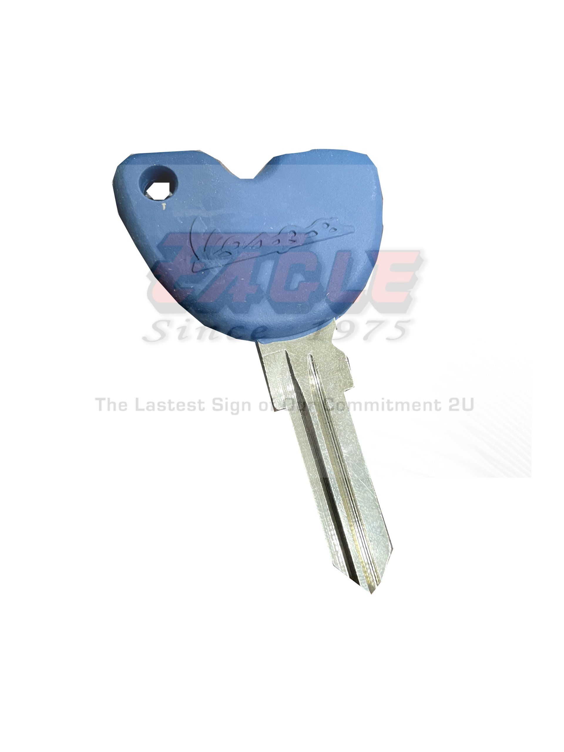 Vespa Key Blue GT15R (immo transponder chip sensor ID11 T5) Or Without Chip or with ID46 Blank