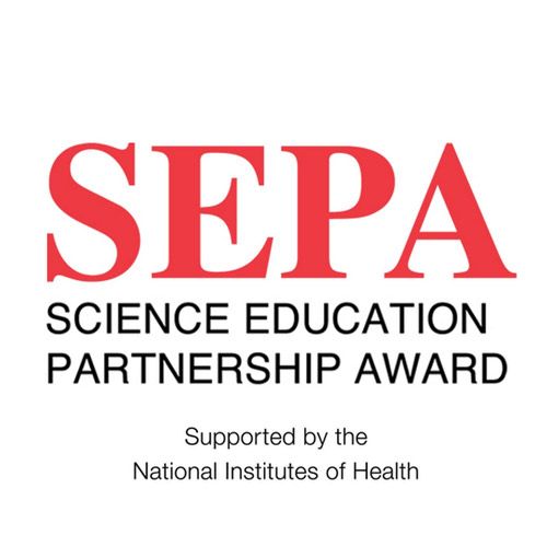 Science Education Partnership Award logo. Text reads,