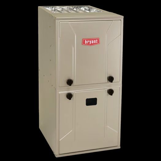 A picture of a furnace on a white background.