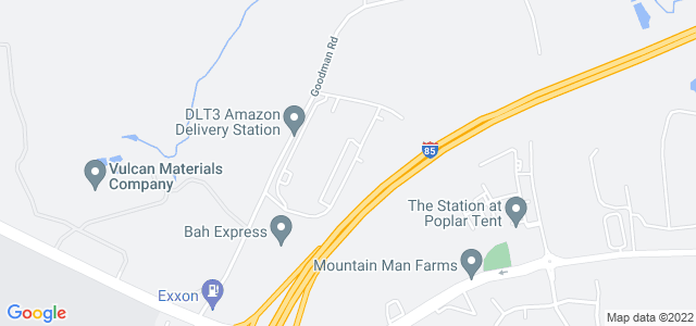 Map of business location