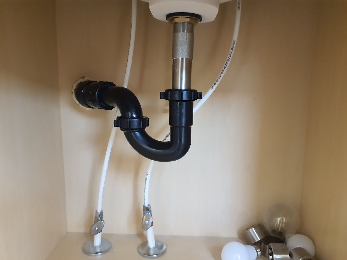 a leak was repaired with up-to-code plumbing practices