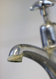 Hard water can cause rusting and grime. water softeners help with this.